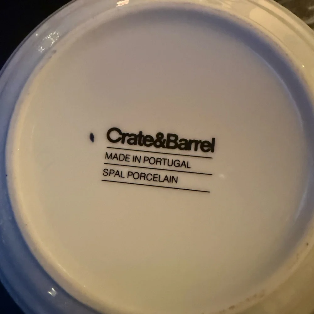 Crate&Barrel elegant porcelain